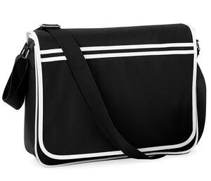 BagBase BG710 - Retro Messenger Black/White