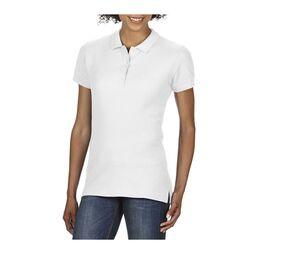 GILDAN GN859 - Premium Cotton Ladies' Double Piqué Polo White