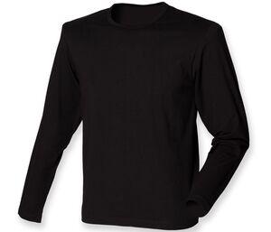 SF Men SF124 - MEN'S FEEL GOOD LONG SLEEVED STRETCH T Black