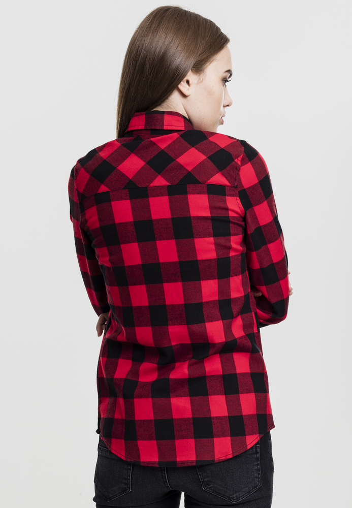 Urban Classics TB1280 - Ladies Turnup Checked Flanell Shirt