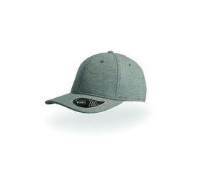 ATLANTIS AT059 - Casquette 6 pans Mid Visor jersey Dark Grey