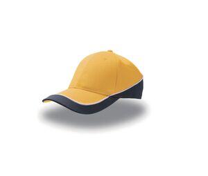 ATLANTIS AT088 - Casquette 6 pans constratée Yellow / Navy