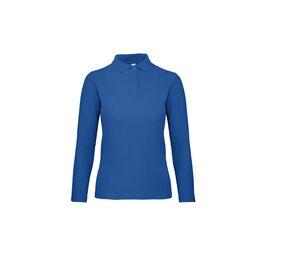 B&C ID1LW - Polo manches longues femme Royal