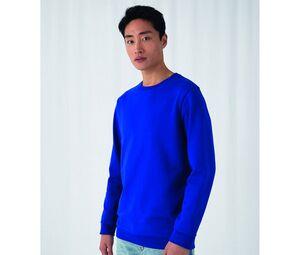 B&C BCU01W - Sweat col rond # Hawaiian Blue