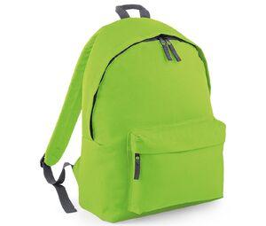 BAG BASE BG125J - Sac à dos moderne pour enfant Lime Green/ Graphite Grey