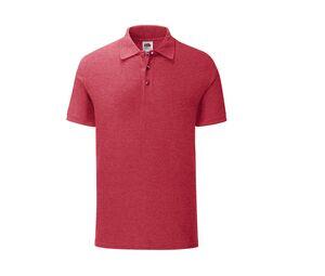 FRUIT OF THE LOOM SC3044 - Polo ICONIC Heather Red