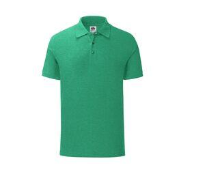 FRUIT OF THE LOOM SC3044 - Polo ICONIC Heather Green
