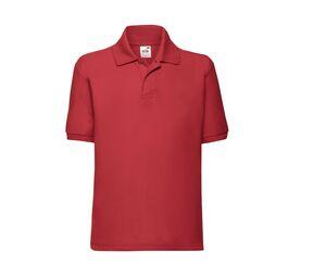FRUIT OF THE LOOM SC3417 - Polo manches longues enfant Red