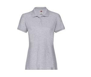 FRUIT OF THE LOOM SC386 - POLO PREMIUM FEMME Heather Grey