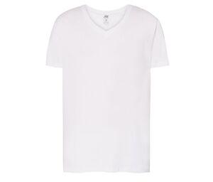 JHK JK401 - T-shirt z dekoltem w szpic 160 White