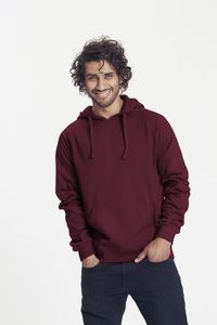 Neutral O63101 - Męska bluza z kapturem Bordeaux