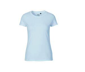 Neutral O81001 - Dopasowana koszulka damska Light Blue