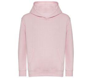 AWDIS JH201J - Sweat capuche en coton Biologique enfant Baby Pink