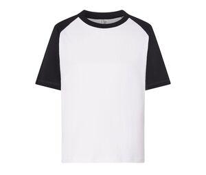 JHK JK153 - T-shirt baseball enfant White / Black