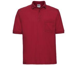 RUSSELL JZ011 - Polo de travail avec poche Classic Red