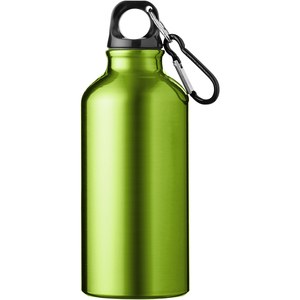 PF Concept 100002 - Aluminiowa butelka na wodę Oregon z karabińczykiem o pojemności 400 ml Apple Green
