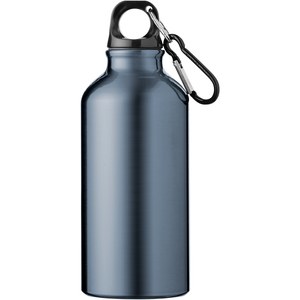 PF Concept 100002 - Aluminiowa butelka na wodę Oregon z karabińczykiem o pojemności 400 ml Gun Metal