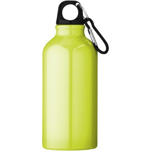 PF Concept 100002 - Aluminiowa butelka na wodę Oregon z karabińczykiem o pojemności 400 ml Neon Yellow