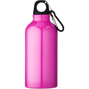 PF Concept 100002 - Aluminiowa butelka na wodę Oregon z karabińczykiem o pojemności 400 ml Neon Pink