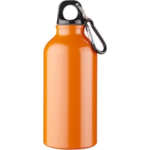 PF Concept 100002 - Aluminiowa butelka na wodę Oregon z karabińczykiem o pojemności 400 ml Orange