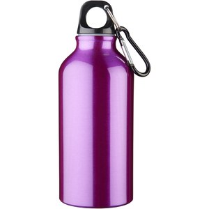 PF Concept 100002 - Aluminiowa butelka na wodę Oregon z karabińczykiem o pojemności 400 ml Purple