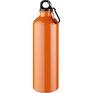 PF Concept 100297 - Aluminiowa butelka na wodę Oregon z karabińczykiem o pojemności 770 ml Orange