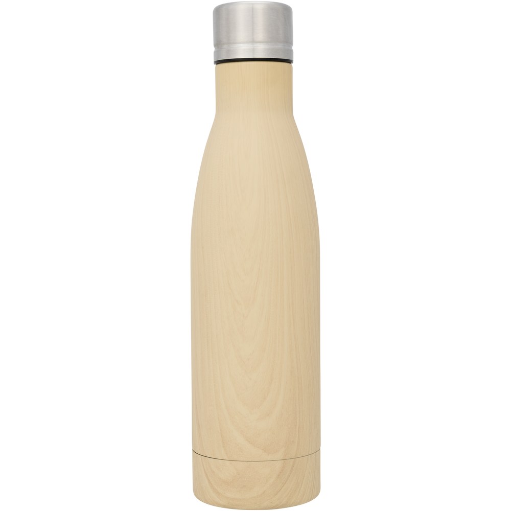 PF Concept 100515 - Vasa butelka z powierzchnią imitującą drewno oraz miedzianą izolacją próżniową o pojemności 500 ml