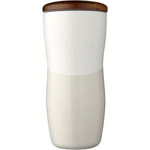 PF Concept 100592 - Dwuwarstwowy kubek ceramiczny Reno o pojemności 370 ml White
