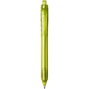 PF Concept 106578 - Długopis z recyklingu Vancouver Przezroczysty limonkowy