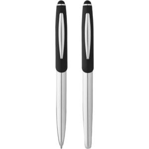 PF Concept 106670 - Długopis ze stylusem i pióro kulkowe Geneva Silver