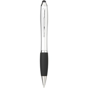 PF Concept 106903 - Długopis z kolorowym stylusem i czarnym uchwytem Nash Silver