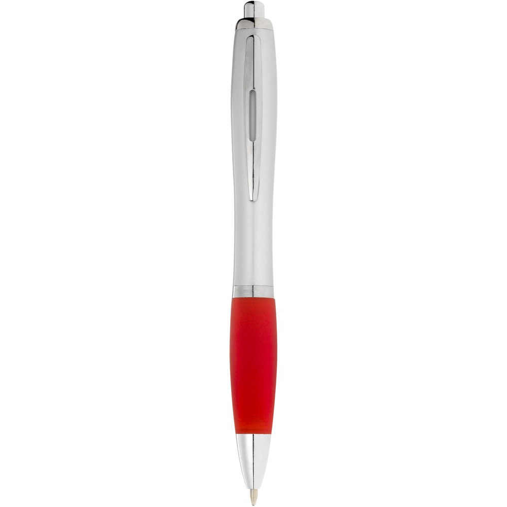 PF Concept 107077 - Długopis ze srebrnym korpusem i kolorowym uchwytem Nash