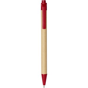 PF Concept 107384 - Długopis Berk z kartonu z recyklingu i plastiku kukurydzianego Red