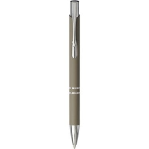 PF Concept 107437 - Miękki w dotyku długopis automatyczny Moneta Dark Grey