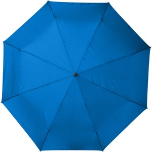 PF Concept 109143 - Składany, automatycznie otwierany/zamykany parasol Bo 21” wykonany z plastiku PET z recyklingu Process Blue