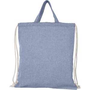 PF Concept 120459 - Plecak Pheebs z bawełnianym sznurkiem ściągającym z recyklingu o gramaturze 150 g/m² Heather Blue