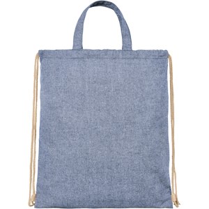 PF Concept 120460 - Plecak Pheebs z bawełnianym sznurkiem ściągającym z recyklingu o gramaturze 210 g/m² Heather Blue