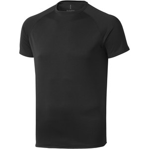 Elevate Life 39010 - Męski T-shirt Niagara z krótkim rękawem z dzianiny Cool Fit odprowadzającej wilgoć Solid Black