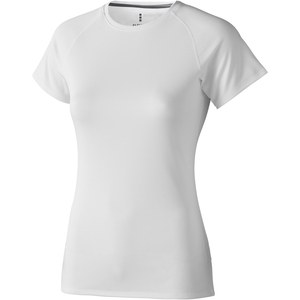 Elevate Life 39011 - Damski T-shirt Niagara z krótkim rękawem z dzianiny Cool Fit odprowadzającej wilgoć White