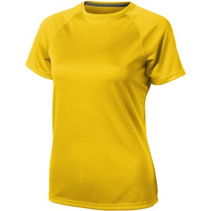 Elevate Life 39011 - Damski T-shirt Niagara z krótkim rękawem z dzianiny Cool Fit odprowadzającej wilgoć Yellow