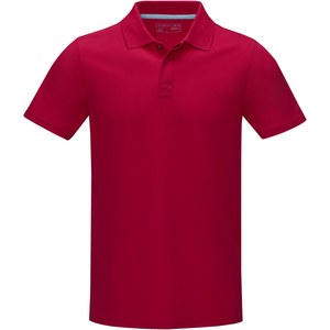 Elevate NXT 37508 - Męska organiczna koszulka polo Graphite z certyfikatem GOTS Red