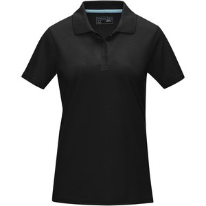 Elevate NXT 37509 - Damska organiczna koszulka polo Graphite z certyfikatem GOTS Solid Black