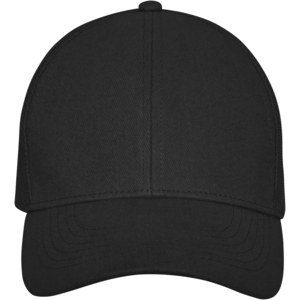 Elevate Life 38680 - 6-panelowa bawełniana czapka Drake z daszkiem typu trucker cap Solid Black