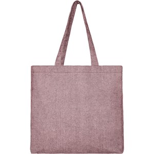 PF Concept 120537 - Pheebs poszerzana torba na zakupy z bawełny z recyclingu o gramaturze 210 g/m2 Heather Maroon