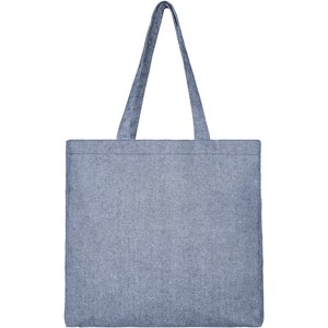 PF Concept 120537 - Pheebs poszerzana torba na zakupy z bawełny z recyclingu o gramaturze 210 g/m2 Heather Blue
