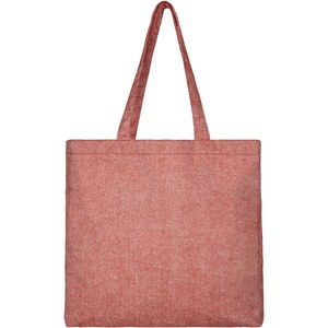PF Concept 120537 - Pheebs poszerzana torba na zakupy z bawełny z recyclingu o gramaturze 210 g/m2 Heather Red
