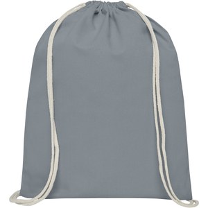 PF Concept 120575 - Plecak Oregon wykonany z bawełny o gramaturze 140 g/m² ze sznurkiem ściągającym Grey