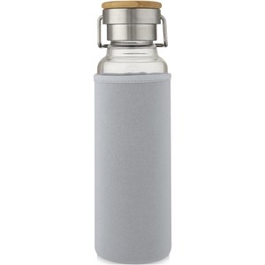 PF Concept 100696 - Szklana butelka Thor o pojemności 660 ml z neoprenowym pokrowcem Grey