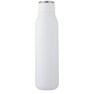 PF Concept 100672 - Miedziana butelka izolowana próżniowo Marka o pojemności 600 ml z metalową pętelką White
