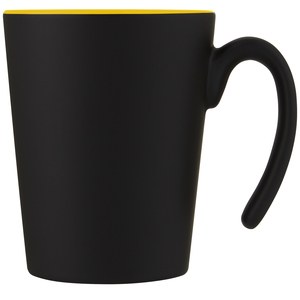 PF Concept 100687 - Kubek ceramiczny Oli o pojemności 360 ml z uchwytem Yellow